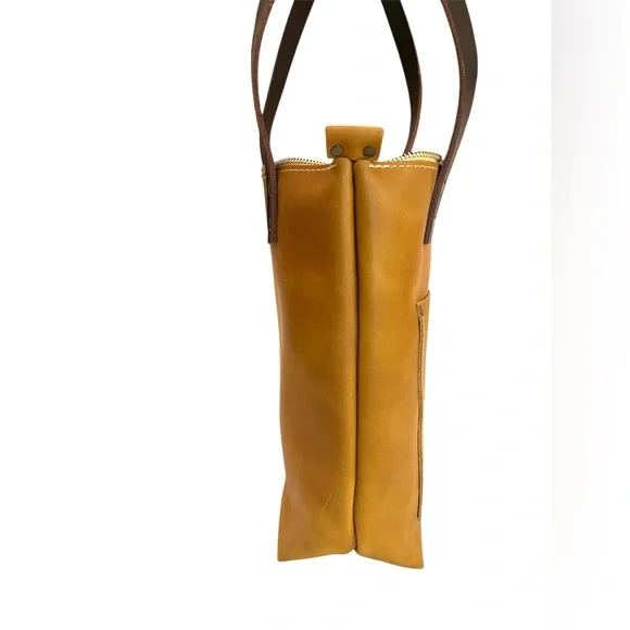 Portland Leather Goods Small Tote Bag Mango - Picture 5 of 14